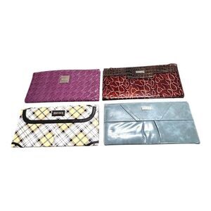 Set Of 4 Miche Purse Covers Maggie Alyssa Dani Classic Lot Purple Plaid Abstract
